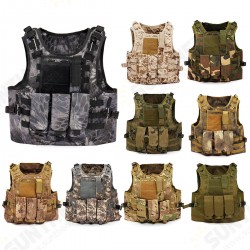Outdoor Tactical Military Vest Sports Hunting Hiking Climbing Plate Carrier Paintball Combat Vest Outdoor Tactical Military Vest Sports Hunting Hiking Climbing Plate Carrier Paintball Combat Vest