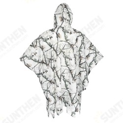 Raincoat Thicken Men And Women Available Snow Camo Climbing Moisture-proof Camouflage Raincoat Thicken Men And Women Available Snow Camo Climbing Moisture-proof Camouflage