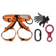 8 In 1 Outdoor Survival Kits 10m Climbing Rope Safety Belt Carabiner Window Breaker Gloves Whistle Speed-drop Ring Non-slip Hiking Fire Escape Tools