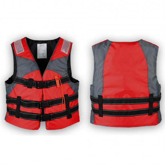 XXL Outdoor Survival Life Jacket Fully Enclose Foam Adult Boating Life Jacket Vest with Whistle