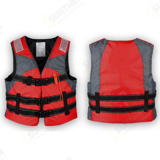 XXL Outdoor Survival Life Jacket Fully Enclose Foam Adult Boating Life Jacket Vest with Whistle