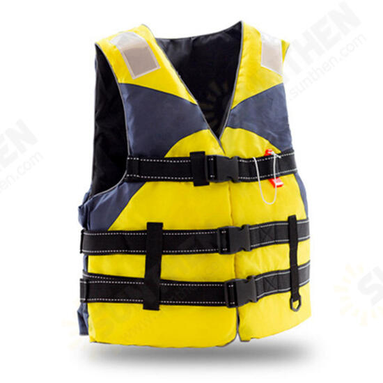 XXL Outdoor Survival Life Jacket Fully Enclose Foam Adult Boating Life Jacket Vest with Whistle