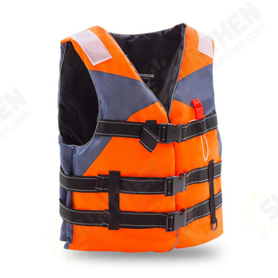 XXL Outdoor Survival Life Jacket Fully Enclose Foam Adult Boating Life Jacket Vest with Whistle