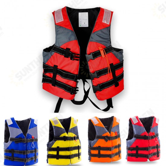 XXL Outdoor Survival Life Jacket Fully Enclose Foam Adult Boating Life Jacket Vest with Whistle