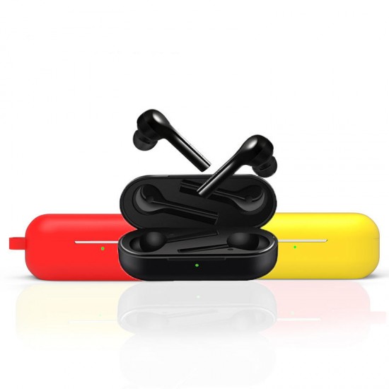 Portable Shockproof Dirtproof Silicone Wireless bluetooth Earphone Storage Case with Keychain for Lite