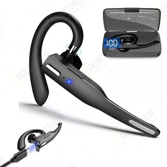 525 bluetooth 5.1 Headphone Stereo Handsfree Noise Canceling Single Headset Handsfree Business Earphone with Mic