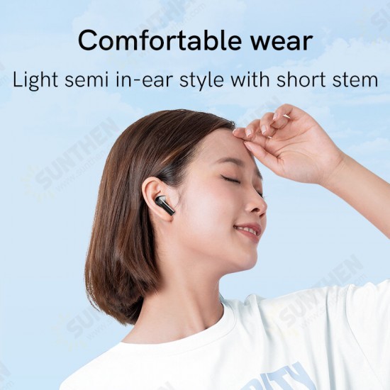 T20 TWS Earbuds bluetooth V5.3 Earphone Semi-in-ear 13mm Large Drivers ENC 4 Mic HD Calling Game Low Latency Portable Headphone