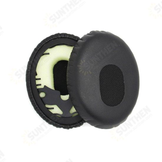 1 Pair Black Replacement On-ear Foam Earmuffs Pads Cushion for Headphone Headset Quiet Comfort3 QC3