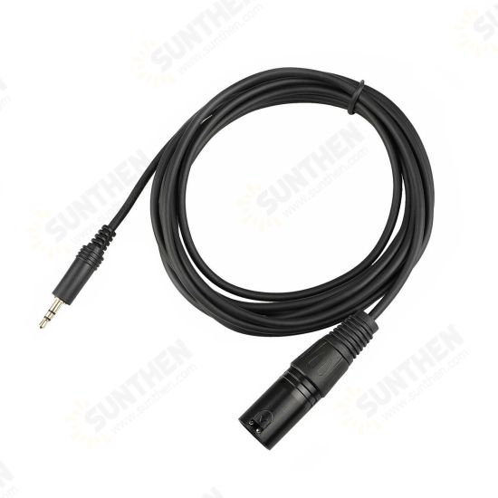 10 inch 3.5mm to XLR 3-Pin Male Female Plug Microphone Mic Cable for Mobile Phone Laptop