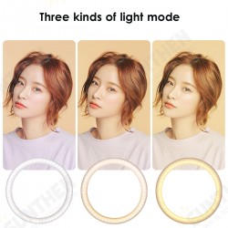 10.2 inch Diameter 10 Brightness RGB LED Makeup Fill Light Selfie Ring Lamp Phone Holder Tripod Stand Photography Lighting 10.2 inch Diameter 10 Brightness RGB LED Makeup Fill Light Selfie Ring Lamp Phone Holder Tripod Stand Photography Lighting