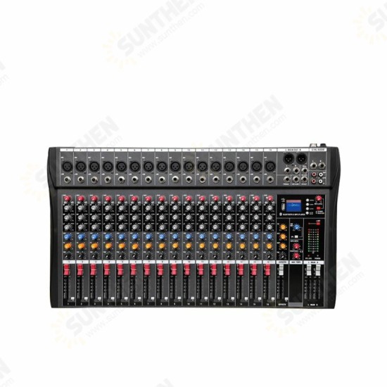 12 Channel bluetooth Digital Microphone Sound Mixer Console Professional Karaoke Audio Mixer Amplifier With USB