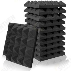 12PCS 25*25*5cm Sound-absorbing Cotton Foam Soundproof Cotton Shed Wall Muffler Sponge 12PCS 25*25*5cm Sound-absorbing Cotton Foam Soundproof Cotton Shed Wall Muffler Sponge