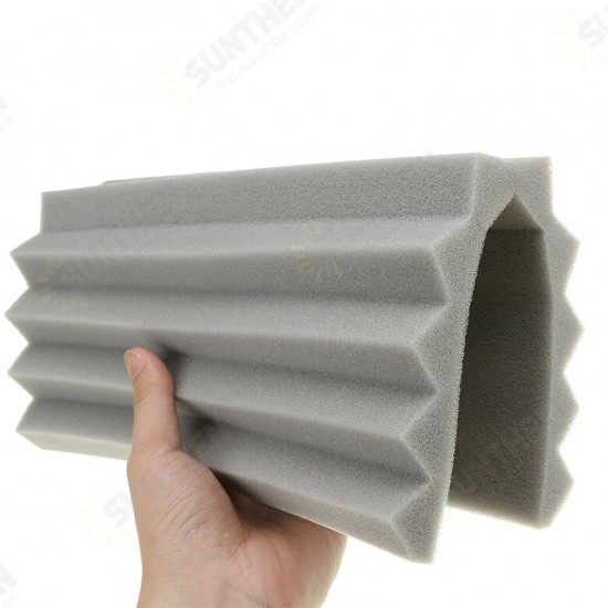 12Pcs Soundproof Foam Panels Noise Reduction Flame Retardant Acoustic Panels Tiles 30*30*2.5CM for Studio & KTV Sound Insulation