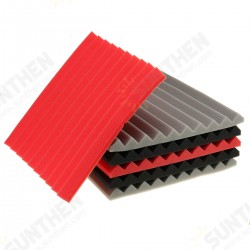 12Pcs Soundproof Foam Panels Noise Reduction Flame Retardant Acoustic Panels Tiles 30*30*2.5CM for Studio & KTV Sound Insulation 12Pcs Soundproof Foam Panels Noise Reduction Flame Retardant Acoustic Panels Tiles 30*30*2.5CM for Studio & KTV Sound Insulation