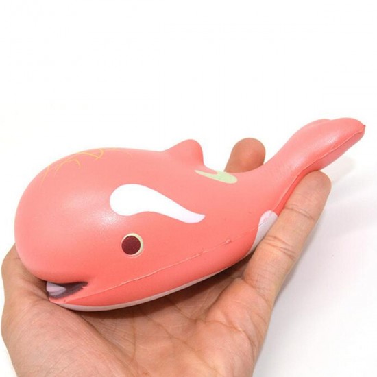 15cm Whale Squishy Slow Rising Pressure Release Soft Toy With Keychains for Iphone Samsung Xiaomi