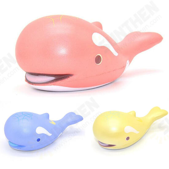 15cm Whale Squishy Slow Rising Pressure Release Soft Toy With Keychains for Iphone Samsung Xiaomi