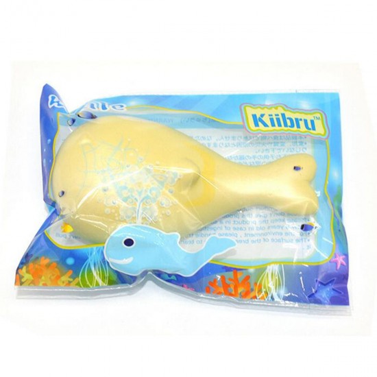 15cm Whale Squishy Slow Rising Pressure Release Soft Toy With Keychains for Iphone Samsung Xiaomi