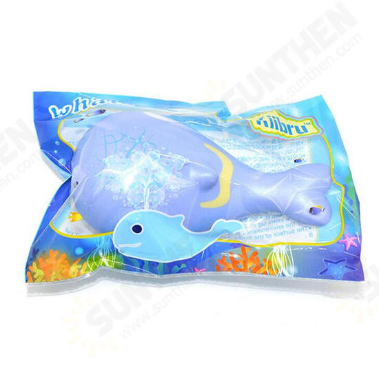 15cm Whale Squishy Slow Rising Pressure Release Soft Toy With Keychains for Iphone Samsung Xiaomi