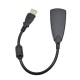 1PCS 5HV2 7.1 External USB Sound Card USB To 3D Audio Adapter for Headphone Speaker Laptop PC