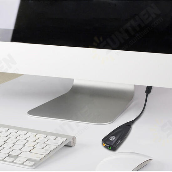 1PCS 5HV2 7.1 External USB Sound Card USB To 3D Audio Adapter for Headphone Speaker Laptop PC 1PCS 5HV2 7.1 External USB Sound Card USB To 3D Audio Adapter for Headphone Speaker Laptop PC