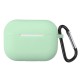 1PCS Colorful Soft Silicone Protective Earphone Storage Cover Case with Buckle For AirPods Pro
