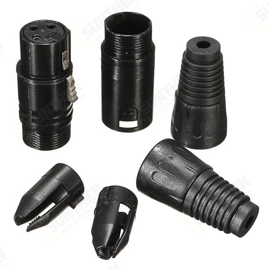 20Pcs XLR 3-Pin 1.8cm Male to 1.5cm Female Connectors MIC Snake Plug Audio Microphone Connector 20Pcs XLR 3-Pin 1.8cm Male to 1.5cm Female Connectors MIC Snake Plug Audio Microphone Connector