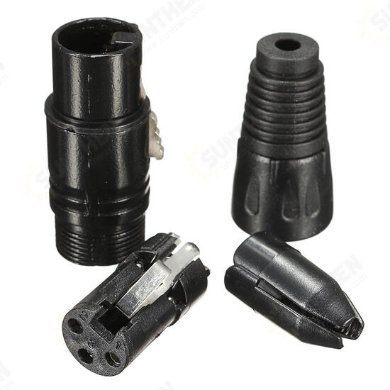 20Pcs XLR 3-Pin 1.8cm Male to 1.5cm Female Connectors MIC Snake Plug Audio Microphone Connector 20Pcs XLR 3-Pin 1.8cm Male to 1.5cm Female Connectors MIC Snake Plug Audio Microphone Connector
