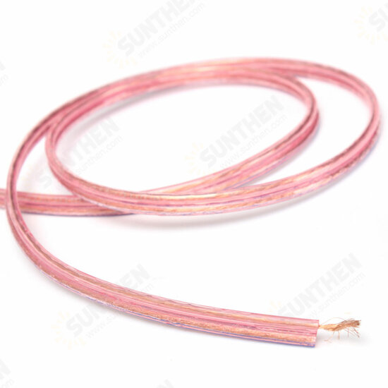 20m 2x0.75mm Audio Cable Stereo Splitter Cable Multi-Strand Loud Speaker Cable/Wire for Home or Car Audio