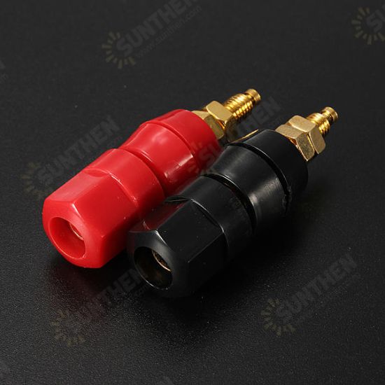 2Pcs 48MM Insulated Binding Post Audio Speaker Terminal Plug