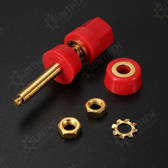 2Pcs 48MM Insulated Binding Post Audio Speaker Terminal Plug 2Pcs 48MM Insulated Binding Post Audio Speaker Terminal Plug