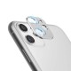 3D Tempered Glass + Metal Circle Ring Anti-scratch Phone Lens Protector for iPhone 11 / iP 11 Pro / iP 11 Pro Max