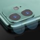 3D Tempered Glass + Metal Circle Ring Anti-scratch Phone Lens Protector for iPhone 11 / iP 11 Pro / iP 11 Pro Max