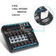 4 6 Channels Sound Mixing Console Portable Audio Mixer bluetooth USB Record 48V Phantom Power for PC Laptop Speaker Headphone