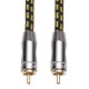 50cm HiFi Stereo Audio Interconnects RCA Audio Cables For Conference DJ