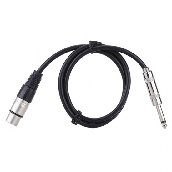 6.35mm Male to XLR Female Microphone Cable Audio Stereo Mic Cable Speaker Amplifier Mixer Line 1.5m 3m 5m 10m