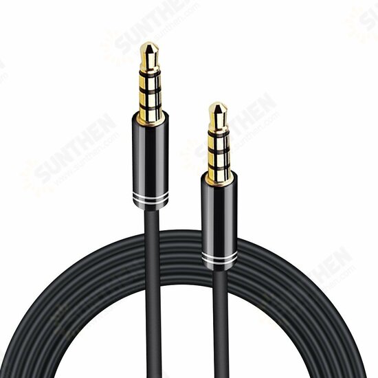 3.5mm Male to Male Audio Cable 4 Pole Stereo Aux Cable Auxiliary Cable