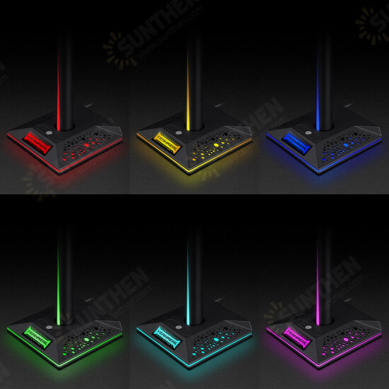 EB01 Headphones RGB Lighting Holder Head-Mounted Earphones Display Stand for Gaming Headset Show