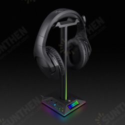 EB01 Headphones RGB Lighting Holder Head-Mounted Earphones Display Stand for Gaming Headset Show EB01 Headphones RGB Lighting Holder Head-Mounted Earphones Display Stand for Gaming Headset Show