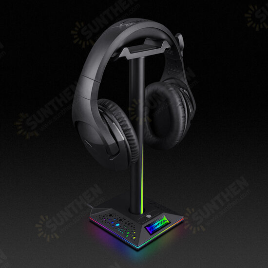 EB01 Headphones RGB Lighting Holder Head-Mounted Earphones Display Stand for Gaming Headset Show