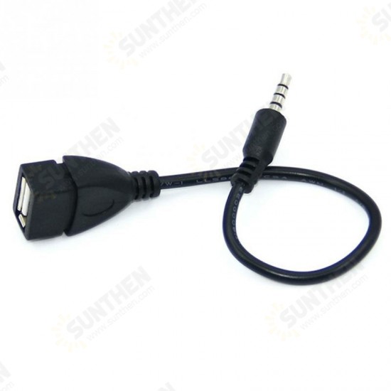Audio Convert Wire Car AUX Cable A Female OTG Converter Adapter Cable 3.5mm Male Audio AUX Jack to USB 2.0 Type Audio Convert Wire Car AUX Cable A Female OTG Converter Adapter Cable 3.5mm Male Audio AUX Jack to USB 2.0 Type