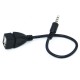 Audio Convert Wire Car AUX Cable A Female OTG Converter Adapter Cable 3.5mm Male Audio AUX Jack to USB 2.0 Type Audio Convert Wire Car AUX Cable A Female OTG Converter Adapter Cable 3.5mm Male Audio AUX Jack to USB 2.0 Type