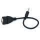 Audio Convert Wire Car AUX Cable A Female OTG Converter Adapter Cable 3.5mm Male Audio AUX Jack to USB 2.0 Type