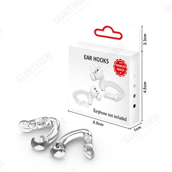 1 Pair Universal Anti Lost Clip Earphone Holders Secure Ear Hook For Apple Airpods Pro / Airpods Pro 3 /Airpods 1/ Airpods 2