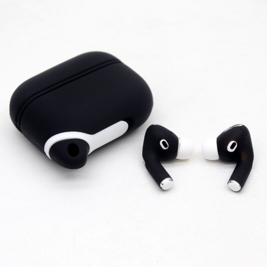 2-IN-1 Soft Silicone Shockproof Storage Protective Case + Earphone Sleeve for Apple Airpods 3 Airpods Pro 2019
