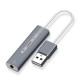 2 in 1 USB Adapter USB to 3.5mm Audio Cable USB External Sound Card Headset Audio Adapter