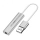 2 in 1 USB Adapter USB to 3.5mm Audio Cable USB External Sound Card Headset Audio Adapter
