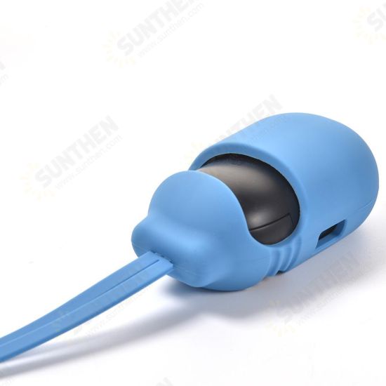 3 in 1 Portable Shockproof Non-slip Silicone Earphone Storage Case with Lanyard for Samsung Galaxy Buds