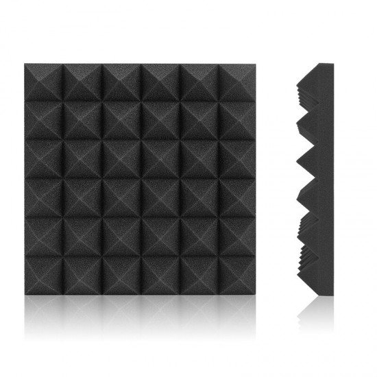 30*30*5cm 12PCS Sound-absorbing Cotton Foam Soundproof Cotton Shed Wall Muffler Sponge