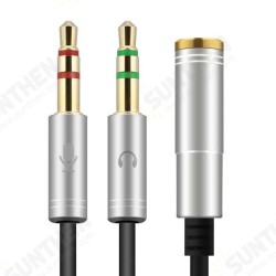 3.5mm Audio Adapter 32cm 2 Male to 1 Female Audio Cable Splitter Cable Adapter 3.5mm Audio Adapter 32cm 2 Male to 1 Female Audio Cable Splitter Cable Adapter