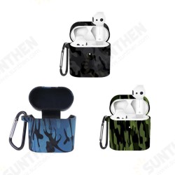 Camouflage Silicone Anti-dust Earphone Bag Protective Storage Case Cover with Keychain for Air 2 Earphone Camouflage Silicone Anti-dust Earphone Bag Protective Storage Case Cover with Keychain for Air 2 Earphone
